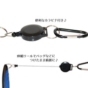 ゴルフクラブクリーナー ウェッジクリーナー フェース掃除 携帯ブラシ 清掃 メンテナンス 溝掃除 カラビナ付き コードリール 伸縮 お手入れ用品 ゴルフグッズ アイアン ウェッジ スコアライン パター ゴルフ用品