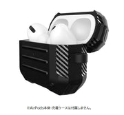 イヤホンケースカバー AirPods 第1世代 第2世代 第3世代 Pro カラビナ付き エアーポッズケース 保護ケース 傷防止 汚れ防止 持ち運び カジュアル スクエア おしゃれ かっこいい 単色 凹凸 黒 ネイビー 赤 灰 緑