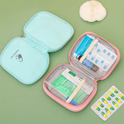 メディカルポーチ トラベルポーチ 小物 救急用品 救急箱 薬ポーチ 多収納 救急ポーチ 薬入れ 収納 グリーン ピンク 携帯型 旅行用品 旅行便利グッズ 薬ケース 救急バッグ 多機能 コンパクト