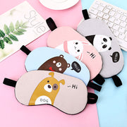 アイマスク アイピロー 安眠グッズ レディース ゴムバンド ポケット付き ホット クール かわいい キュート クマ イヌ ウサギ パンダ アニマル 動物 旅行用品