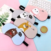 アイマスク アイピロー 安眠グッズ レディース ゴムバンド ポケット付き ホット クール かわいい キュート クマ イヌ ウサギ パンダ アニマル 動物 旅行用品