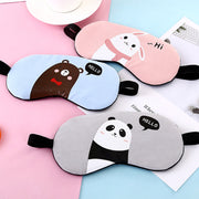 アイマスク アイピロー 安眠グッズ レディース ゴムバンド ポケット付き ホット クール かわいい キュート クマ イヌ ウサギ パンダ アニマル 動物 旅行用品