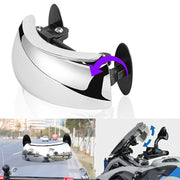 広角ミラー バイク用 バイクミラー バックミラー フロントミラー 180度 角度調節 広角バックミラー ミラー 鏡 後方確認 バイク オートバイ 組み立て