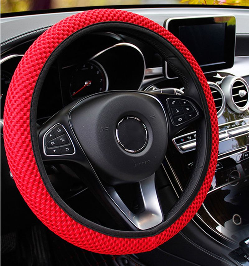 ハンドルカバー 車 ステアリングカバー O型 D型 カーハンドル用 商品画像4