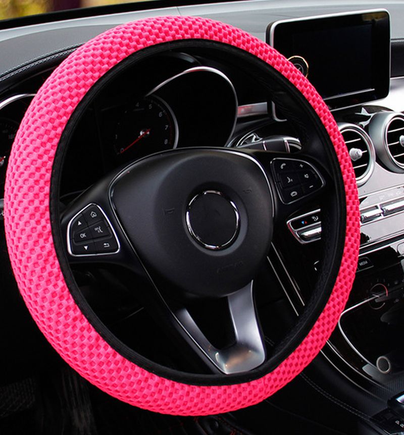 ハンドルカバー 車 ステアリングカバー O型 D型 カーハンドル用 商品画像5