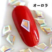 ネイルパーツ 10個セット ダイヤ型 ラインストーン キラキラ 綺麗 パーツ ネイルアート ジェルネイル レジン ハンドメイド デコパーツ