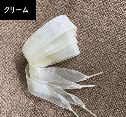 靴紐 靴ひも シューレース 2本セット レディース リボン 商品画像3