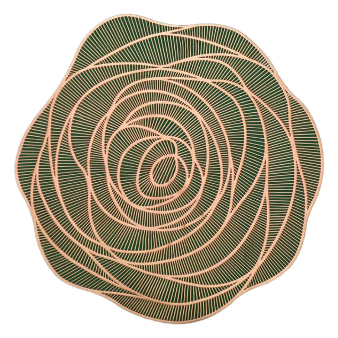 コースター 10cm 2枚セット 透かし模様 コップ置き カップ コップ敷 バラ フラワー 菊 花 リーフ 葉っぱ 丸型 おしゃれ かわいい テーブルコーディネート メタリック 高級感 エレガント パーティー 薔薇 ローズ ラウンド おもてなし 来客用