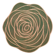 コースター 10cm 2枚セット 透かし模様 コップ置き カップ コップ敷 バラ フラワー 菊 花 リーフ 葉っぱ 丸型 おしゃれ かわいい テーブルコーディネート メタリック 高級感 エレガント パーティー 薔薇 ローズ ラウンド おもてなし 来客用