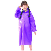 レインコート 雨具 カッパ 雨がっぱ 雨合羽 レインウェア 大人用 子供用 男女兼用 ロング丈 膝下丈 EVA素材 フード付き スナップボタン 自転車通学 バイク通勤 おしゃれ かわいい 雨の日
