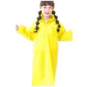 レインコート 雨具 カッパ 雨がっぱ 雨合羽 レインウェア 大人用 子供用 男女兼用 ロング丈 膝下丈 EVA素材 フード付き スナップボタン 自転車通学 バイク通勤 おしゃれ かわいい 雨の日