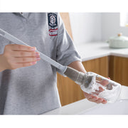 ボトル洗いスポンジ キッチン用スポンジ 柄付きブラシ 洗浄 キッチン用品 台所用 茶しぶ 水筒 グラス タンブラー 洗いやすい ロング 便利