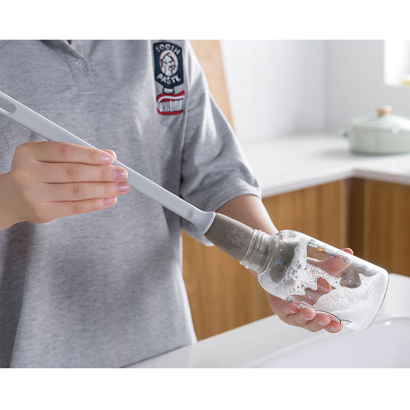 ボトル洗いスポンジ キッチン用スポンジ 柄付きブラシ 洗浄 キッチン用品 台所用 商品画像2
