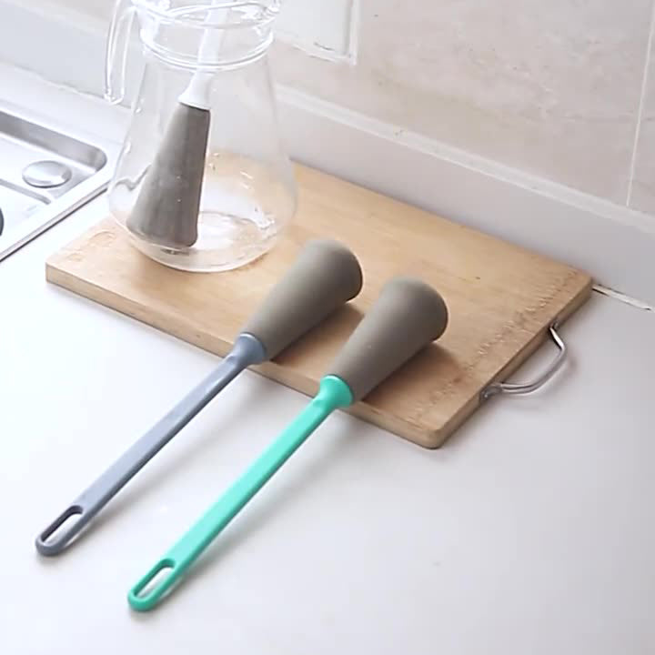 ボトル洗いスポンジ キッチン用スポンジ 柄付きブラシ 洗浄 キッチン用品 台所用 商品画像5