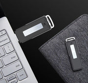 ボイスレコーダー ICレコーダー 4GB USB 小型 ミニサイズ コンパクト 軽量 PC接続 パソコン接続 録音 スイッチ切り替え 持ち運び ブラック シンプル 便利