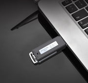 ボイスレコーダー ICレコーダー 4GB USB 小型 ミニサイズ コンパクト 軽量 PC接続 パソコン接続 録音 スイッチ切り替え 持ち運び ブラック シンプル 便利