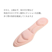 インソール 中敷き レディース 女性 靴用雑貨 シューズ用雑貨 カット可能 サイズ調整可能 ポインテッドトゥ クッション素材 負担軽減 通気 吸汗 無地 ピンク ブラック ベージュ シンプル 通勤 お出かけ ショッピング
