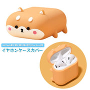 イヤホンケースカバー AirPods用 AirPodsPro用 第1 第2 第3 第4世代 Pro Pro2 柴犬 シバ犬 しば 犬 イヌ いぬ 保護ケース 落下防止 イヤフォン イヤホン用アクセサリー シリコン おしゃれ かわいい ユニーク 雑貨