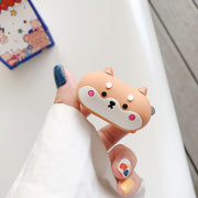 イヤホンケースカバー AirPods用 AirPodsPro用 第1 第2 第3 第4世代 Pro Pro2 柴犬 シバ犬 しば 犬 イヌ いぬ 保護ケース 落下防止 イヤフォン イヤホン用アクセサリー シリコン おしゃれ かわいい ユニーク 雑貨
