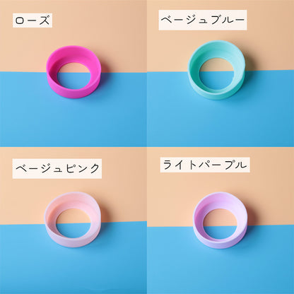 シリコンボトルカバー 2個セット ブラック グレー ピンク ブルー 商品画像4