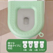 便座カバー トイレカバー 汎用型 厚手 クッション 装着簡単 O型 V型 U型 スクエア型 トイレ用品 インテリア雑貨 日用品 洗える おしゃれ シンプル 取り付け簡単 置くだけ