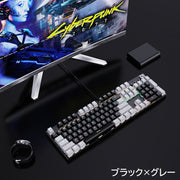 キーキャップ キーボードキャップ 英語配列 カナなし 透光 メカニカルキーボード用 104キー ABS樹脂 OEM カスタム 交換 単色 バイカラー おしゃれ PCアクセサリー パソコン周辺機器 テンキー パステルカラー