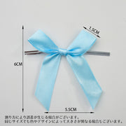 ギフトラッピング リボン ラッピングタイ ワイヤータイ 針金 12個セット 蝶結び ラッピングリボン 可愛い