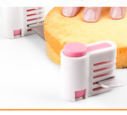スライサー用補助具 2個セット ケーキスライサー スライス スポンジケーキ カット 便利アイテム キッチン 製菓 クッキング かわいい シンプル