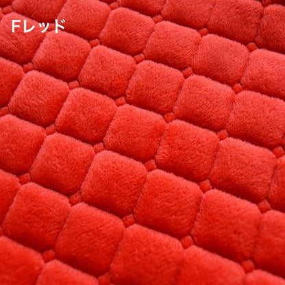 シートベルトカバー パッド クッション 刺繍 カラフル ショルダーサポーター F×レッド バリエーション画像