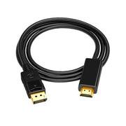 DisplayPort to HDMI 変換ケーブル 1.8M 4K フルHD 1080P DP ディスプレイポート アダプタ 音声同時出力 テレビ プロジェクター HDMI端子 高解像度 フルハイビジョン 便利 プロジェクター コネクタ