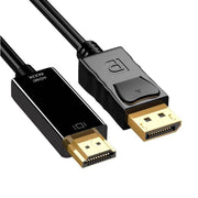 DisplayPort to HDMI 変換ケーブル 1.8M 4K フルHD 1080P DP ディスプレイポート アダプタ 音声同時出力 テレビ プロジェクター HDMI端子 高解像度 フルハイビジョン 便利 プロジェクター コネクタ