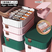 衣類収納ボックス 下着収納ケース 仕切りボックス 単品 5マス 10マス 15マス 仕切りなし 蓋付き パンツ インナー 靴下 ブラジャー 整理 小物収納 タンス チェスト クローゼット 引き出し 3段ボックス スタッキング 日用品 生活雑貨