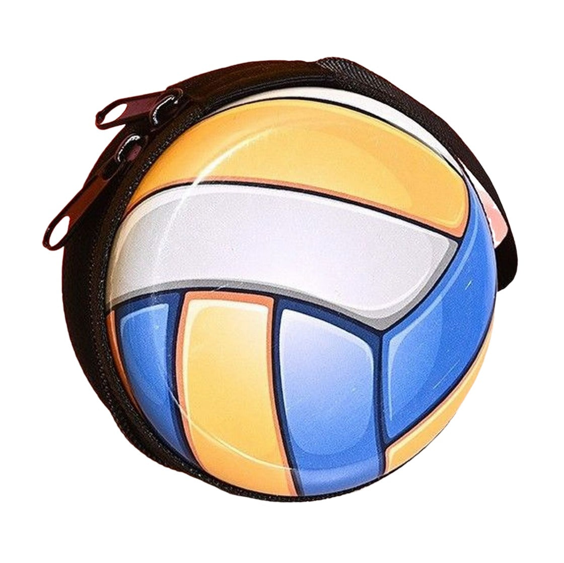 コインケース 小銭入れ 小物入れ ミニポーチ イヤホン収納 円型 丸型 軽量 大容量 ラウンドファスナー ボール型 ストラップ付き