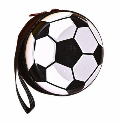 コインケース 小銭入れ 小物入れ ミニポーチ イヤホン収納 円型 4【サッカー】 バリエーション画像