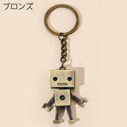 キーホルダー キーリング ロボット レトロ ユニーク かっこいい かわいい おしゃれ チャーム ギフト プレゼント メンズ レディース