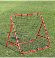 リバウンドネット サッカー シュート練習用 ゴールネット トレーニングネット 1m 自主練 壁打ち 持ち運び フットサル リターンネット 角度調節可 折りたたみ ゴール練習 個人練習 レッド ブラック