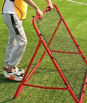 リバウンドネット サッカー シュート練習用 ゴールネット トレーニングネット 1m 自主練 壁打ち 持ち運び フットサル リターンネット 角度調節可 折りたたみ ゴール練習 個人練習 レッド ブラック