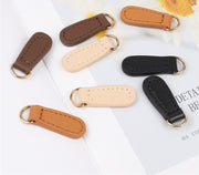 ジッパータブ 単品 ファスナー 引き手 チャック プルタブ 部品 金具 パーツ フェイクレザー 交換 修理 取り付け 簡単 付け替え 工具不要 DIY ハンドクラフト