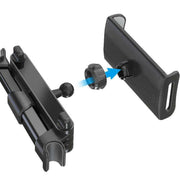 スマホホルダー タブレットホルダー スマートフォンホルダー 車用品 カー用品 車載用 カーアクセサリー ヘッドレスト用 後部座席用 ブラック レッド 取り付け簡単 便利グッズ