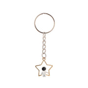 キーホルダー キーリング チェーン 星 月 宇宙 アクセント チャーム バッグチャーム かわいい シンプル