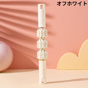 ローラー スティック ストレッチ 3連コロコロ 筋肉ほぐし リラックス 背中 首 肩 腰 太もも ふくらはぎ 脚