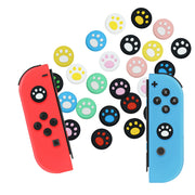 アナログスティックカバー カバー 同色4個セット Switch スイッチ キャップ コントローラー 肉球 ネコ イヌ ジョイスティック かわいい シンプル 汚れ防止