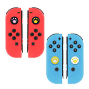 アナログスティックカバー カバー 同色4個セット Switch スイッチ キャップ コントローラー 肉球 ネコ イヌ ジョイスティック かわいい シンプル 汚れ防止