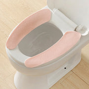 便座シート 便座カバー トイレ用品 O型 U型 無地 貼る 貼り付け 洗える 暖かい あったか 簡単取り付け 防寒 エコ 節電