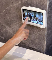 スマートフォンケース 防水ケース マルチ対応 壁掛け スマホスタンド スマホカバー 固定式 動画 音楽 お風呂 浴室 キッチン