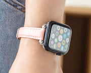 腕時計用ベルト apple watch用バンド アップルウォッチ用 レディース 女性 レザー 本革 吸汗性 通気性 交換ベルト 交換バンド 付け替え 着せ替え series 7 6 5 4 3 2 1 SE 38mm 40mm 41mm 42mm 44mm 45mm おしゃれ かわいい シンプル Apple Watch用 腕時計ベルト