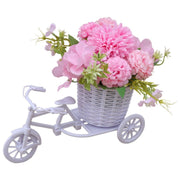 フェイクフラワー 造花 鉢付き インテリア フラワー 花 バラ 薔薇 コスモス 鉢花 かわいい おしゃれ プランター 自転車 植木鉢 鉢カバー
