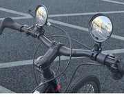 自転車用ミラー バックミラー サイドミラー サイクルミラー バーエンドミラー 5段階調節 360度回転 180度 角度調節可能  凸レンズ 後方確認 簡単取り付け 便利 鏡
