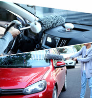 車用モップ ハンディモップ カー用品 車用品 伸縮式 モップ ほこり取り ボディ 外装 内装 車内 ガラス窓 ドア 拭き掃除 清掃 水洗い可能 便利
