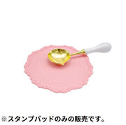 シーリングスタンプ台 シーリングワックス用品 パッド マット 円形 丸型 猫の手 ネコ 肉球 かわいい 封蝋 招待状 手紙 封筒